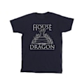 Miniatyrbild 1 av 3: Game Of Thrones: House Of The Dragon T-shirt för män med text om tronen 4 Navy Blue 4XL