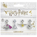 Miniatyrbild 1 av 5: Harry Potter Silver Plated Charms (Set med 4) One Size Silver Silver One Size