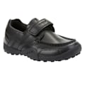 Miniatyrbild 1 av 4: Geox Pojkar Snake Loafer Lackläder Mockasin Skolskor 1 U Black 1 UK