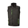 Miniatyrbild 1 av 2: Result Herr Svart Compass Vadderad Soft Shell Väst XS Svart/Lime Black/Lime XS