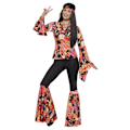 Miniatyrbild 1 av 4: Smiffys Dam/Dam Willow Hippie Kostymset L R Multico Multicoloured L R