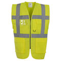 Miniatyrbild 1 av 2: Yoko Unisex Adult Executive Hi-Vis Waistcoat L Gul Yellow L