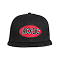 Miniatyrbild 4 av 4: AC/DC Unisex Vuxen Oval Logo Snapback Cap One Size Svart/Röd Black/Red One Size