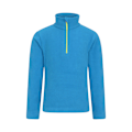Miniatyrbild 1 av 4: Mountain Warehouse Barn/Barn Camber II Fleecejacka med Halv Dragkedja Bright Blue 5-6 Years