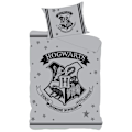 Miniatyrbild 2 av 2: Harry Potter Hogwarts Påslakan Set Enkelsäng Grå Grey Single