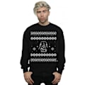 Miniatyrbild 2 av 3: Star Wars Herr Jul Darth Vader Fair Isle Sweatshirt 4XL B Black 4XL