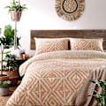 Miniatyrbild 4 av 4: Furn Tanza Global Geometrisk Påslakan Set Enkelsäng Terrakotta Terracotta Single