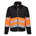 Miniatyrbild 1 av 2: Portwest Herr PW3 Hi-Vis 3-lagers Klass 1 Softshelljacka 4XL Black/Orange 4XL