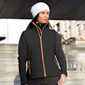 Miniatyrbild 2 av 2: Result Core Dam/Damer Tryckbar Softshell Väst S Svart Black / Orange S