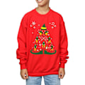 Miniatyrbild 3 av 5: Elf Pojkar Julgran Sweatshirt 5-6 År Röd Red 5-6 Years