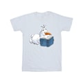 Miniatyrbild 1 av 3: Disney Girls Frozen Olaf Reading Bomull T-shirt 9-11 år Vit White 9-11 Years