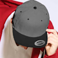 Miniatyrbild 2 av 2: Yupoong Flexfit Unisex Chambray-Mockasnapback Cap One Size Bla Black/Black One Size