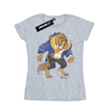 Miniatyrbild 1 av 5: Disney Womens/Ladies Classic Beast Bomull T-shirt L Heather Gre Heather Grey L