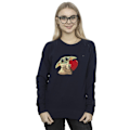 Miniatyrbild 2 av 3: Star Wars Dam/Damer The Mandalorian The Kids With Heart Sweatshirt Navy Blue XL
