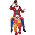 Miniatyrbild 2 av 3: Smiffys Unisex Vuxen Clown Piggy Back Kostym One Size Gul/R Yellow/Red/Blue One Size