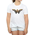 Miniatyrbild 3 av 5: Wonder Woman Girls Logo Bomull T-shirt 12-13 År Vit White 12-13 Years