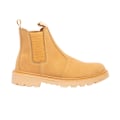 Miniatyrbild 2 av 3: Grafters Mens Grinder Safety Twin Gusset Läder Dealer Boots 1 Honey Nubuck 13 UK
