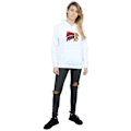 Miniatyrbild 4 av 5: Tom And Jerry Dam/Kvinnor Macho Mouse Hoodie M Vit White M