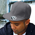 Miniatyrbild 2 av 2: Result Unisex Core Bronx Original Flat Peak Snapback Enfärgad Heather Grey One Size
