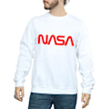 Miniatyrbild 3 av 4: NASA Herr Modern Logo Sweatshirt XXL Vit White XXL