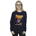 Miniatyrbild 2 av 3: Netflix Dam/Kvinnor Stranger Things Comic Cover Sweatshirt L Navy Blue L