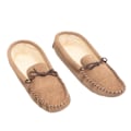 Miniatyrbild 1 av 3: Mokkers Jake äkta mockasinslippers för män 6 UK ljus taupe Light Taupe 6 UK