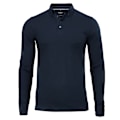 Miniatyrbild 1 av 2: Nimbus Carlington Deluxe långärmad poloskjorta 4XL marinblå Navy 4XL