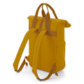 Miniatyrbild 2 av 3: BagBase Twin Handle Roll-Top Ryggsäck One Size Mustard Mustard One Size