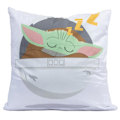 Miniatyrbild 1 av 3: Star Wars The Mandalorian Sammetslen Grogu Kudde One Size Vit White One Size