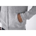 Miniatyrbild 6 av 6: B&C Herr Full Zip Hoodie L Grå Melering Grey Heather L