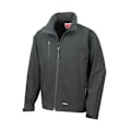Miniatyrbild 1 av 2: Result Herr 2-lagers bas softshell andningsbar vindavvisande jacka Black 2XL