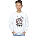 Miniatyrbild 3 av 6: Looney Tunes Pojkar Bugs Bunny Cirkellogotyp Sweatshirt 7-8 År W White 7-8 Years
