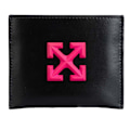 Miniatyrbild 1 av 2: Off White Jitney Enkelt Logotyp Läder Korthållare One Size Svart Black/Pink One Size
