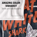 Miniatyrbild 4 av 4: Shark Week Filt Stor Vit Haj En Storlek Flerfärgad Multicoloured One Size