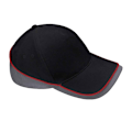 Miniatyrbild 1 av 2: Beechfield Teamwear Tävlingskeps Storlek One Size Svart/Grafit/Klassisk Röd Black/Graphite/Classic Red One Size