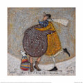 Miniatyrbild 1 av 2: Sam Toft It´s Cuddle Up Time Poster 40cm x 40cm Grå/Gul/Vit Grey/Yellow/White 40cm x 40cm