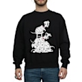 Miniatyrbild 3 av 5: Disney Herr 101 Dalmatiner Stol Sweatshirt XXL Svart Black XXL