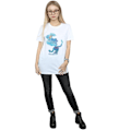 Miniatyrbild 4 av 5: Disney Princess Dam/Damer Ariel Fylld Silhuett Bomull Pojkvän T-Shirt XL Vit White XL