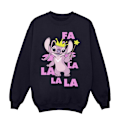 Miniatyrbild 1 av 4: Disney Herr Lilo & Stitch Angel Fa La La Sweatshirt XXL Marinblå Navy Blue XXL