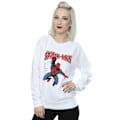 Miniatyrbild 2 av 3: Spider-Man Dam/Damer Leap Sweatshirt S Vit White S