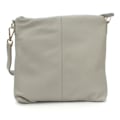 Miniatyrbild 2 av 4: Eastern Counties Leather Dam/Damer Leona Ruched Läder Handväska Light Grey One Size