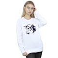 Miniatyrbild 2 av 3: Netflix Dam/Damer The Witcher Wolf Logo Infill Sweatshirt L White L