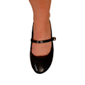 Miniatyrbild 2 av 3: Where's That From Josie Ballerina Flats i konstläder med remmar för kvinnor/damer Black 7 UK
