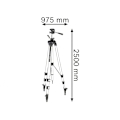 Miniatyrbild 2 av 2: Bosch Bt 250 Professional Byggnadsstativ One Size Flerfärgad Multi Colour One Size