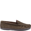 Miniatyrbild 2 av 3: Cotswold herr Sodbury mockasinslippers i mocka, brun, 6 UK Brown 6 UK