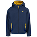 Miniatyrbild 1 av 2: Trespass Faster Soft Shell Jacka för Barn 2-3 År Marinblå Navy/Yellow Sulphur 2-3 Years
