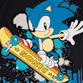 Miniatyrbild 5 av 5: Sonic The Hedgehog Barn/Barn Skateboard T-shirt 5-6 år Black/Blue 5-6 Years