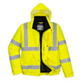 Miniatyrbild 1 av 3: Portwest Unisex Vinter Bomberjacka Hi-Vis Gul S Yellow S