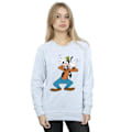 Miniatyrbild 2 av 3: Disney Dam/Kvinnor Crazy Goofy Sweatshirt S Sports Grey Sports Grey S