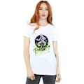 Miniatyrbild 2 av 5: Beetlejuice Dam/Damer Blekt Pose Bomull Pojkvän T-shirt M White M